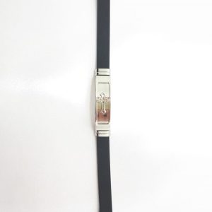 Pulseira Silicone c/aço